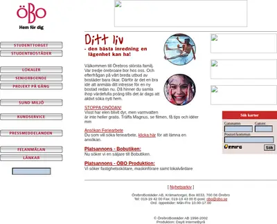 Boinsikt startsida 2004