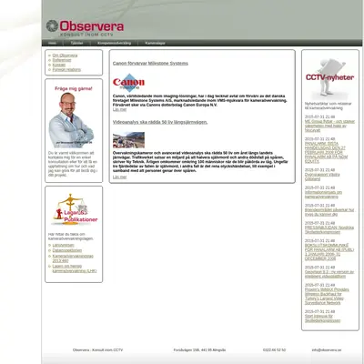 Observera startsida 2015