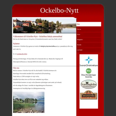 OckelboNytt startsida 2012