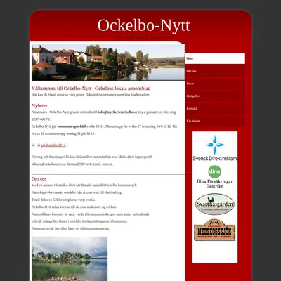 OckelboNytt startsida 2013