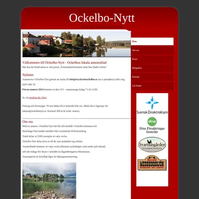 OckelboNytt startsida 2014