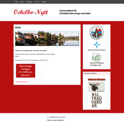 OckelboNytt startsida 2016