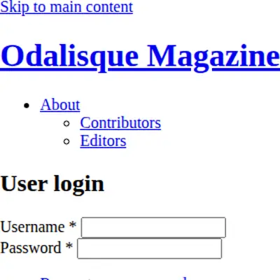www.odalisquemagazine.com startsida 2012