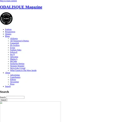 www.odalisquemagazine.com startsida 2015