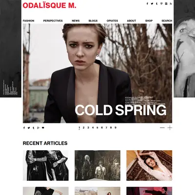 www.odalisquemagazine.com startsida 2017