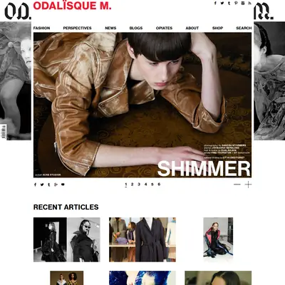 www.odalisquemagazine.com startsida 2018