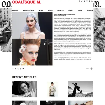 www.odalisquemagazine.com startsida 2019