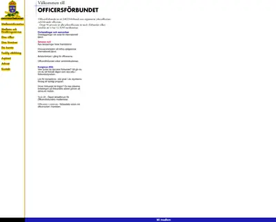 Officerstidningen startsida 2001