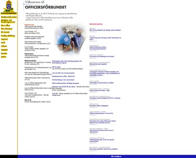 Officerstidningen startsida 2003