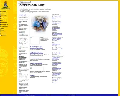 Officerstidningen startsida 2006