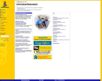 Officerstidningen startsida 2007