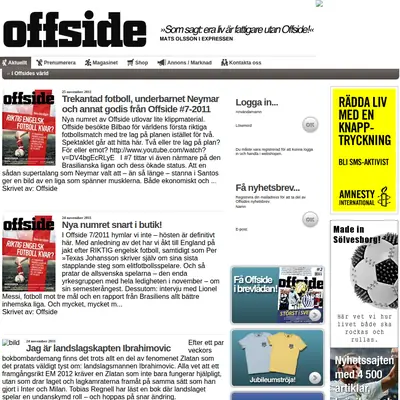 OFFSIDE startsida 2012