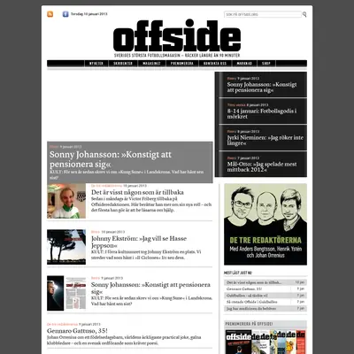 OFFSIDE startsida 2013