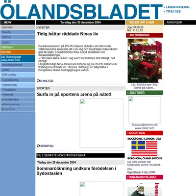 http://olandsbladet.se startsida 2005