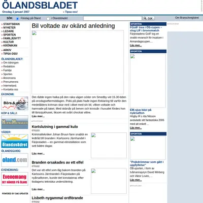 http://olandsbladet.se startsida 2007
