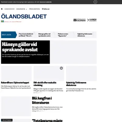 http://olandsbladet.se startsida 2018
