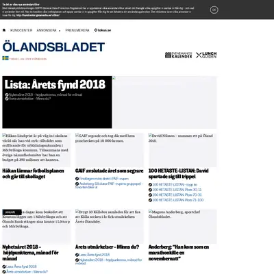 http://olandsbladet.se startsida 2019