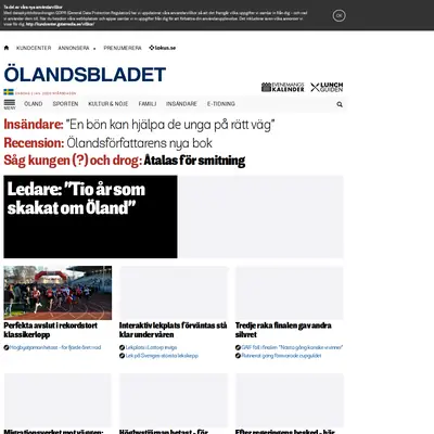 http://olandsbladet.se startsida 2020