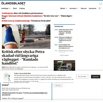 http://olandsbladet.se startsida 2022
