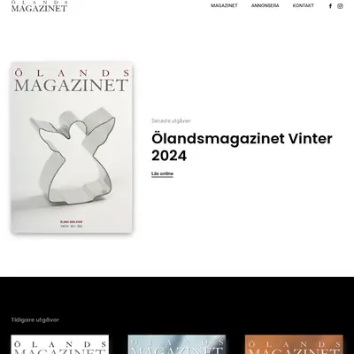 ÖLANDSMAGAZINET startsida 2025
