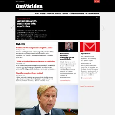OmVärlden startsida 2016
