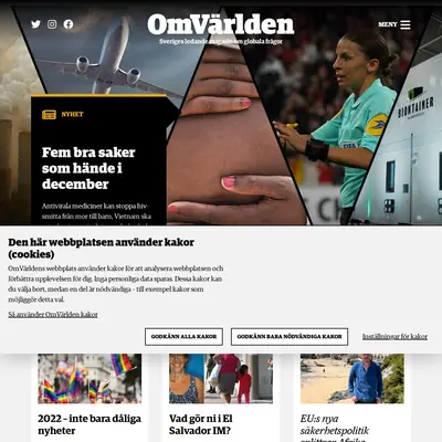 OmVärlden startsida 2023