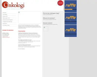 Onkologi i Sverige startsida 2008
