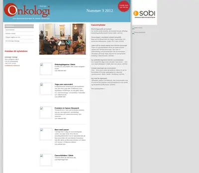 Onkologi i Sverige startsida 2012