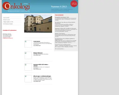 Onkologi i Sverige startsida 2014