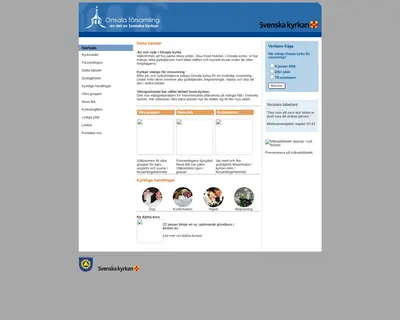 www.onsalakyrka.se startsida 2006