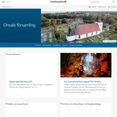www.onsalakyrka.se startsida 2022