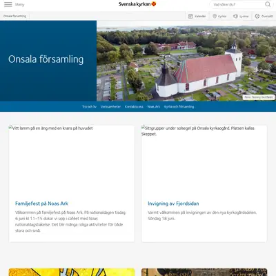www.onsalakyrka.se startsida 2023