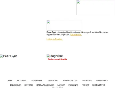 www.operan.se startsida 2005