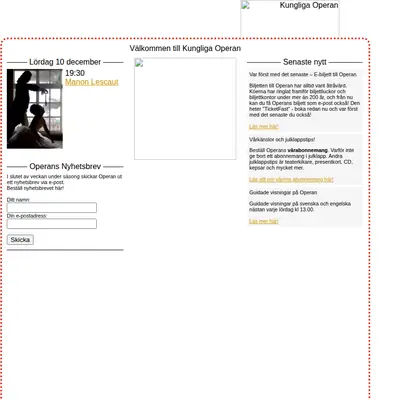 www.operan.se startsida 2006