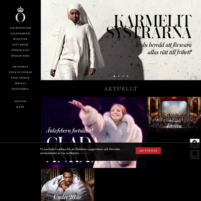 www.operan.se startsida 2019