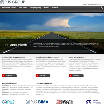 OPUS startsida 2010