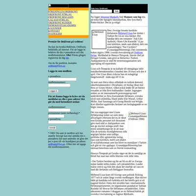 OM, Ordfront magasin startsida 2001