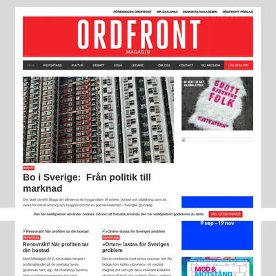 https://ordfrontmagasin.se startsida 2017