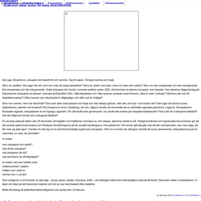 ORDKONST startsida 2014