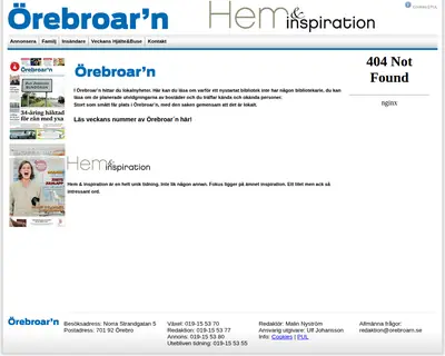 Örebroarn startsida 2012