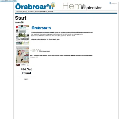 Örebroarn startsida 2013