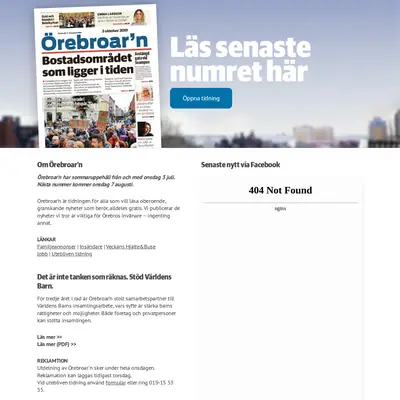 Örebroarn startsida 2019