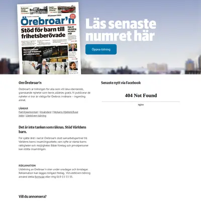 Örebroarn startsida 2021