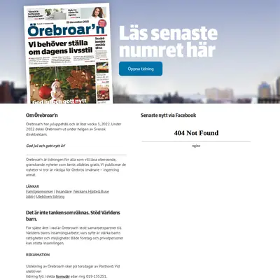Örebroarn startsida 2022