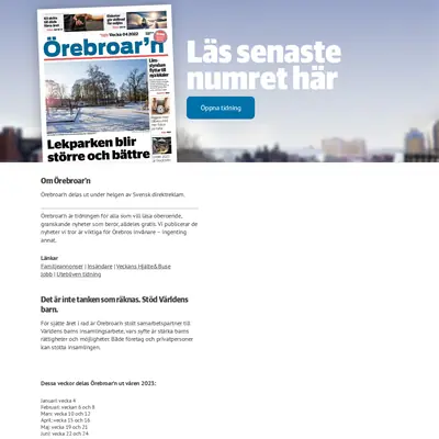 Örebroarn startsida 2023