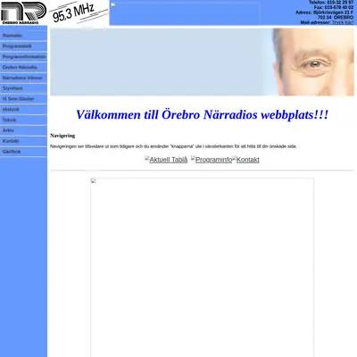 Örebro Närradio startsida 2009