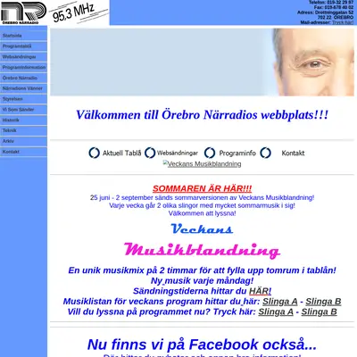 Örebro Närradio startsida 2012