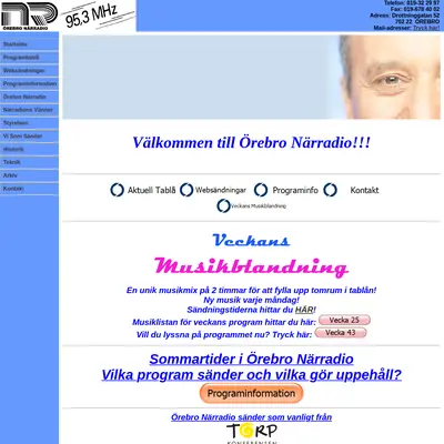 Örebro Närradio startsida 2013