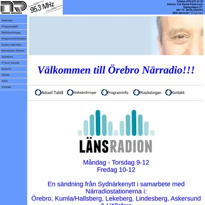 Örebro Närradio startsida 2015