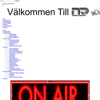 Örebro Närradio startsida 2018